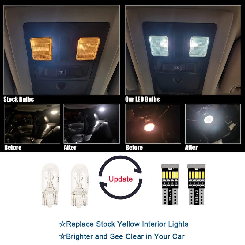 AWALITED 18pcs Tundra Interior LED Lights Kit Ultra Bright Map Dome LED Replacement Bulbs for 2007-2017 2018 2019 2020 2021 Toyota Tundra all Cab Sizes - Image 2